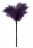 Пластиковая метелочка с фиолетовыми пёрышками Small Feather Tickler - 32 см. 