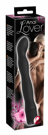 Изящный анальный вибратор Anal Lover - 18 см. 
