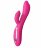 Розовый вибратор Nalone Touch2 с клиторальным стимулятором - 21,8 см. 