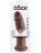 Коричневый фаллос-гигант 10&quot; Cock - 25,4 см. 
