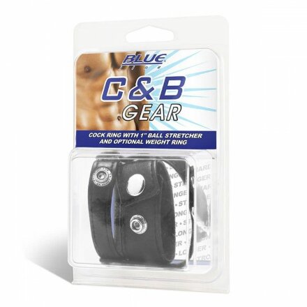 Утяжка для мошонки и пениса Cock Ring With 1&quot; Ball Stretcher And Optional Weight Ring 