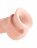 Телесный фаллоимитатор на присоске 8&quot; Triple Density Fat Cock with Balls  - 24,1 см. 