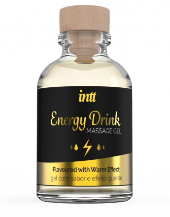 Массажный гель с согревающим эффектом Energy Drink - 30 мл. 