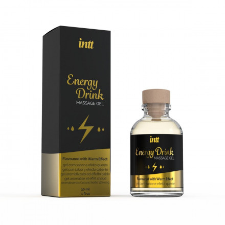 Массажный гель с согревающим эффектом Energy Drink - 30 мл. 