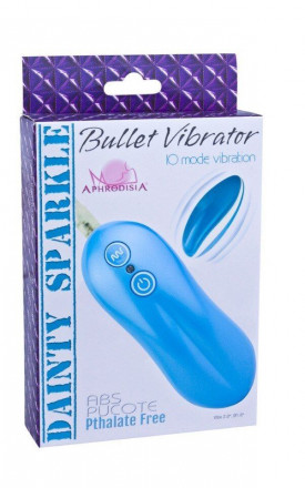 Голубое виброяйцо Bullet Vibrator 10 mode 