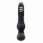 Черный массажер простаты Adams Warming &amp; Rotating Prostate Thruster - 15,3 см. 