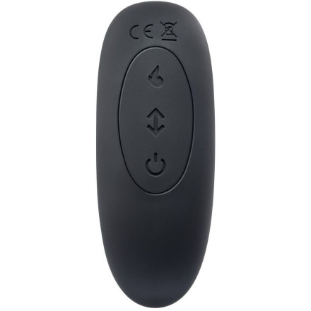 Черный массажер простаты Adams Warming &amp; Rotating Prostate Thruster - 15,3 см. 