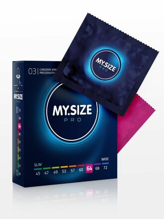 Презервативы MY.SIZE размер 64 - 3 шт. 