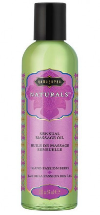Массажное масло Naturals Island Passion Berry с ароматом тропических фруктов - 59 мл. 