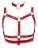 Красный комплект БДСМ-аксессуаров Harness Set 