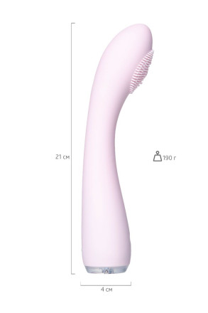 Нежно-розовый вибратор PPP SHIO-PRO - 21 см. 