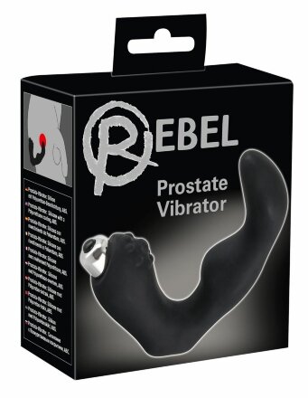 Чёрный вибростимулятор простаты Rebel 