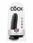 Чёрный фаллоимитатор с мошонкой 7&quot; Cock with Balls - 19,4 см. 