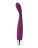 Фиолетовый вибратор Cici Violet с гнущейся головкой - 18,2 см. 