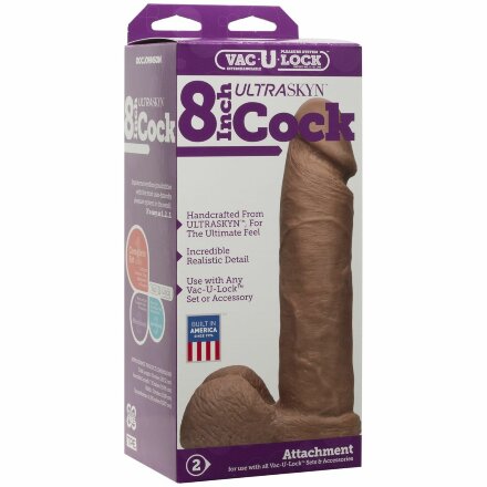 Насадка-реалистик для трусиков Харнесс Vac-U-Lock 8&quot; ULTRASKYN Cock - 20,6 см. 