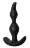 Чёрная анальная пробка Bent Anal Plug Black - 13 см. 
