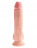 Телесный фаллоимитатор на присоске 9&quot; Triple Density Cock with Balls - 24,1 см. 