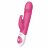Розовый вибратор с функцией толкания Thrusting Rabbit 