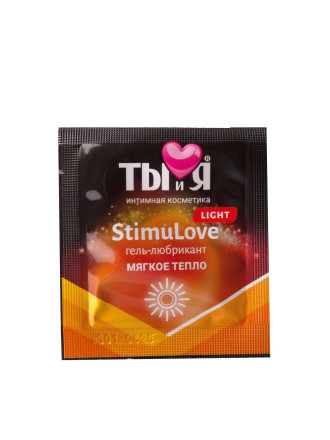 Разогревающий гель-лубрикант Stimulove Light в одноразовой упаковке - 4 гр. 