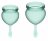 Набор темно-зеленых менструальных чаш Feel good Menstrual Cup 