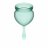 Набор темно-зеленых менструальных чаш Feel good Menstrual Cup 