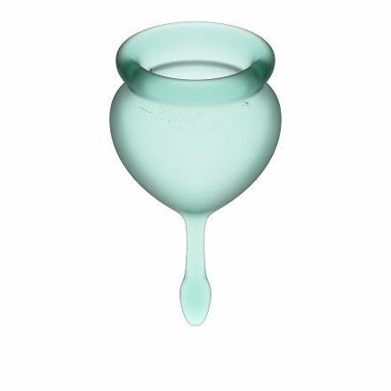 Набор темно-зеленых менструальных чаш Feel good Menstrual Cup 