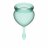 Набор темно-зеленых менструальных чаш Feel good Menstrual Cup 
