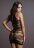 Пикантное мини-платье с кружевным рисунком Criss Cross Neck Mini Dress 