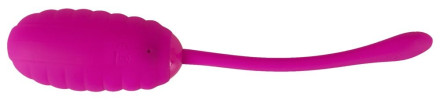 Лиловое виброяйцо Super Soft Silicone Love Ball 