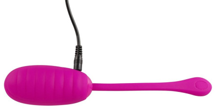 Лиловое виброяйцо Super Soft Silicone Love Ball 