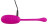 Лиловое виброяйцо Super Soft Silicone Love Ball 