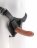 Кофейный страпон Strap-on Harness Cock - 15,2 см. 