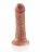 Кофейный страпон Strap-on Harness Cock - 15,2 см. 