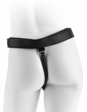 Кофейный страпон Strap-on Harness Cock - 15,2 см. 