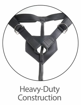 Кофейный страпон Strap-on Harness Cock - 15,2 см. 