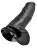 Чёрный фаллоимитатор-гигант 12&quot; Cock with Balls - 30,5 см. 
