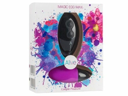 Фиолетовое виброяйцо Magic egg с пультом управления 