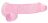 Розовый фаллоимитатор Realrock Crystal Clear 9 inch - 25 см. 