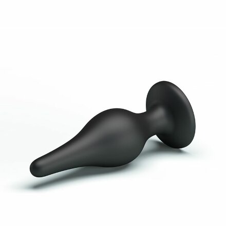 Анальная пробка на присоске среднего размера Sensitive Prostate Plug - 14 см. 
