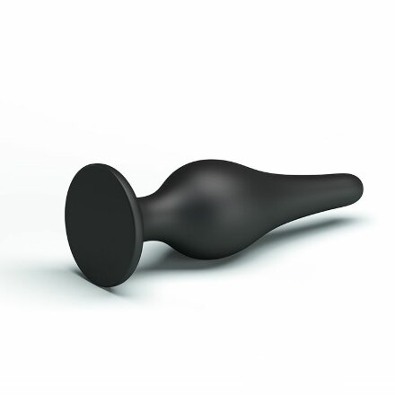 Анальная пробка на присоске среднего размера Sensitive Prostate Plug - 14 см. 