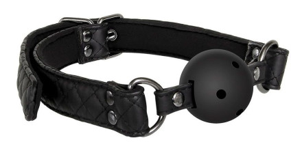 Черный кляп-шарик BALL GAG DIAMOND  