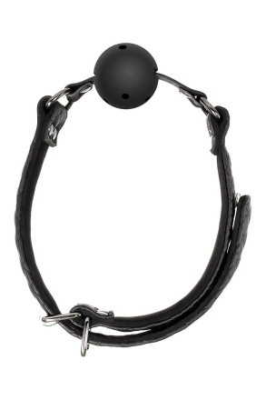 Черный кляп-шарик BALL GAG DIAMOND  