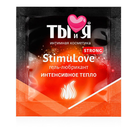 Разогревающий гель-лубрикант Stimulove Strong в одноразовой упаковке - 4 гр. 