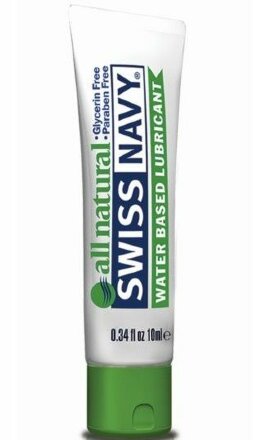 Гипоаллергенный лубрикант Swiss Navy All Natural Water Base Lubricant - 10 мл. 