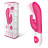 Розовый вибратор The Come Hither Rabbit XL с  манящим  эффектом 