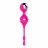 Розовый вагинальные шарики с вибрацией NAGHI NO.17 RECHARGEABLE DUO BALLS 