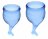 Набор синих менструальных чаш Feel secure Menstrual Cup 