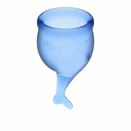 Набор синих менструальных чаш Feel secure Menstrual Cup 