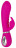 Лиловый вибратор-кролик Super Soft Silicone Rabbit Vibrator - 20,2 см. 