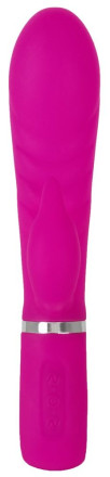 Лиловый вибратор-кролик Super Soft Silicone Rabbit Vibrator - 20,2 см. 